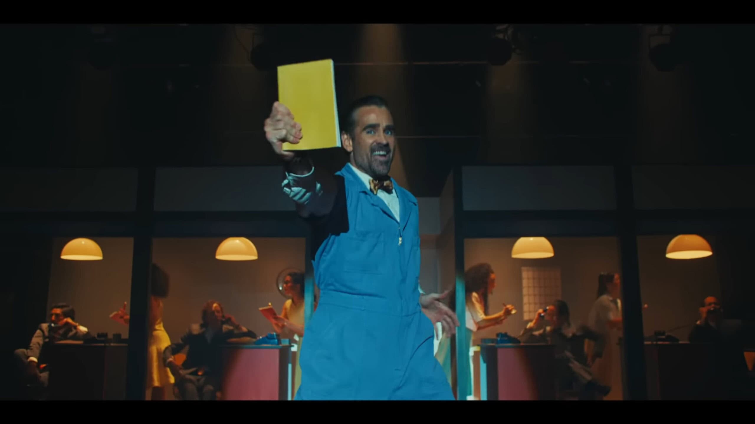 David (Colin Farrell) performing the lead role in How to Succeed in Business Without Really Trying – A Big Bold Beautiful Journey