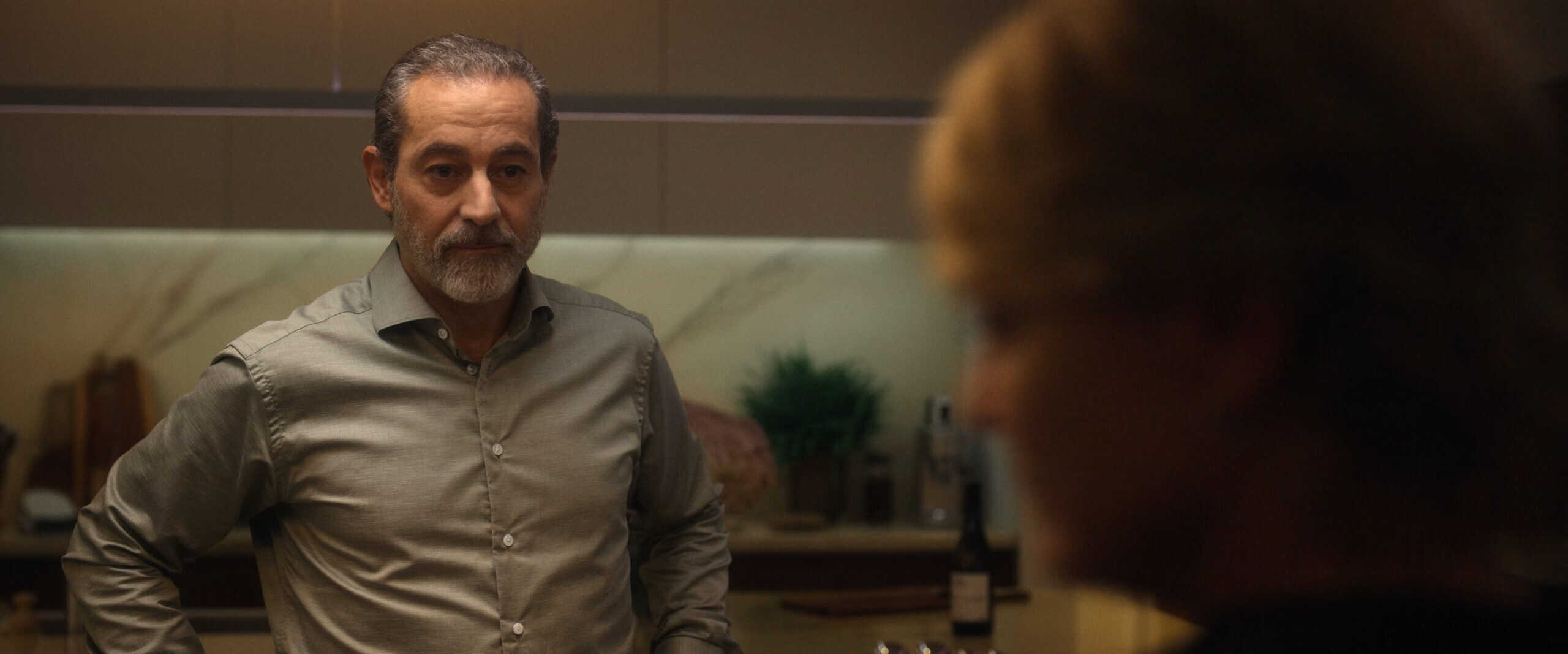Howard (Waleed Zuaiter) talking to Laura - The Girlfriend Season 1 Episode 1