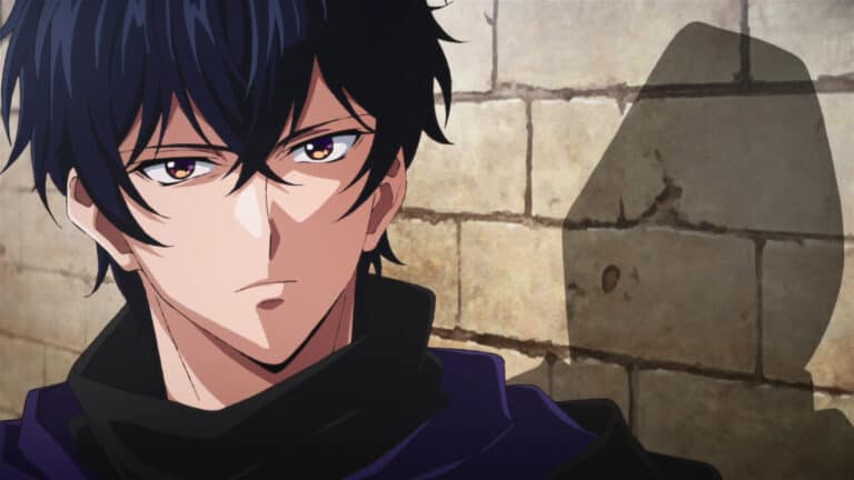 Akira talking to a mysterious woman - My Status as an Assassin Obviously Exceeds the Hero's Season 1 Episode 1
