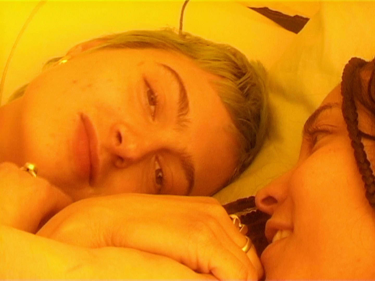 Blue (Esme Allen) and Violet (Talitha Wing) cuddled up – Blue Violet