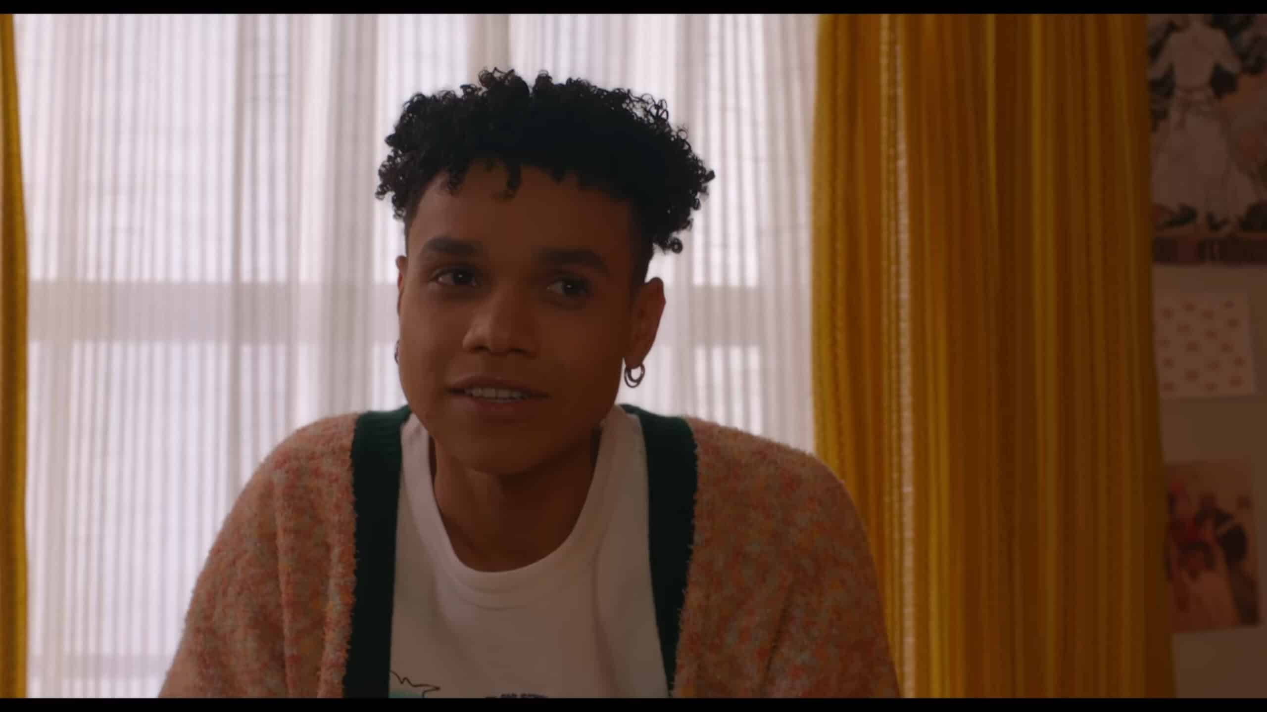 Nathan (Miles Gutierrez-Riley) talking to B in his room – I Wish You All The Best 