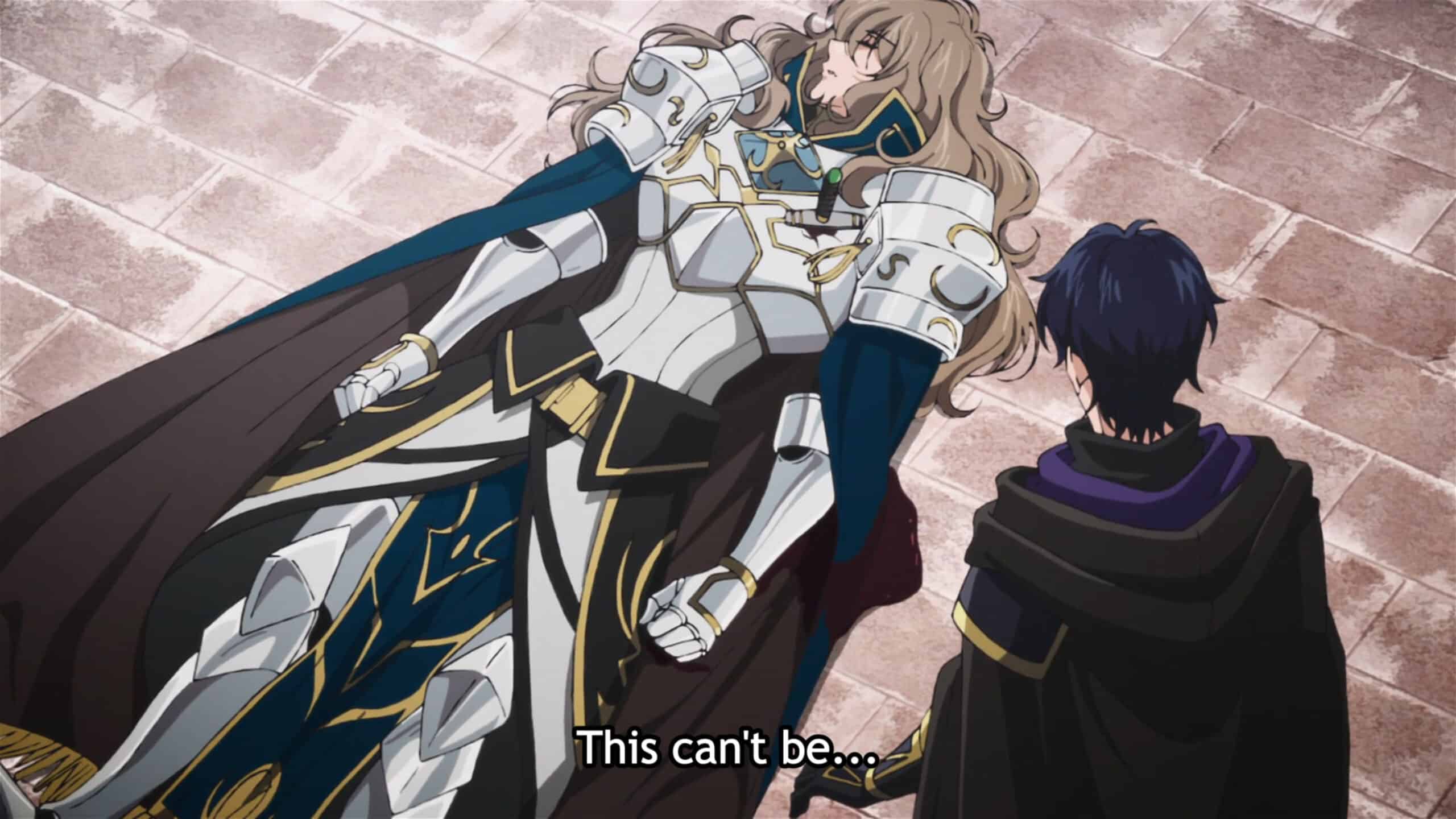 Saran after he gets murdered - My Status as an Assassin Obviously Exceeds the Hero's Season 1 Episode 2