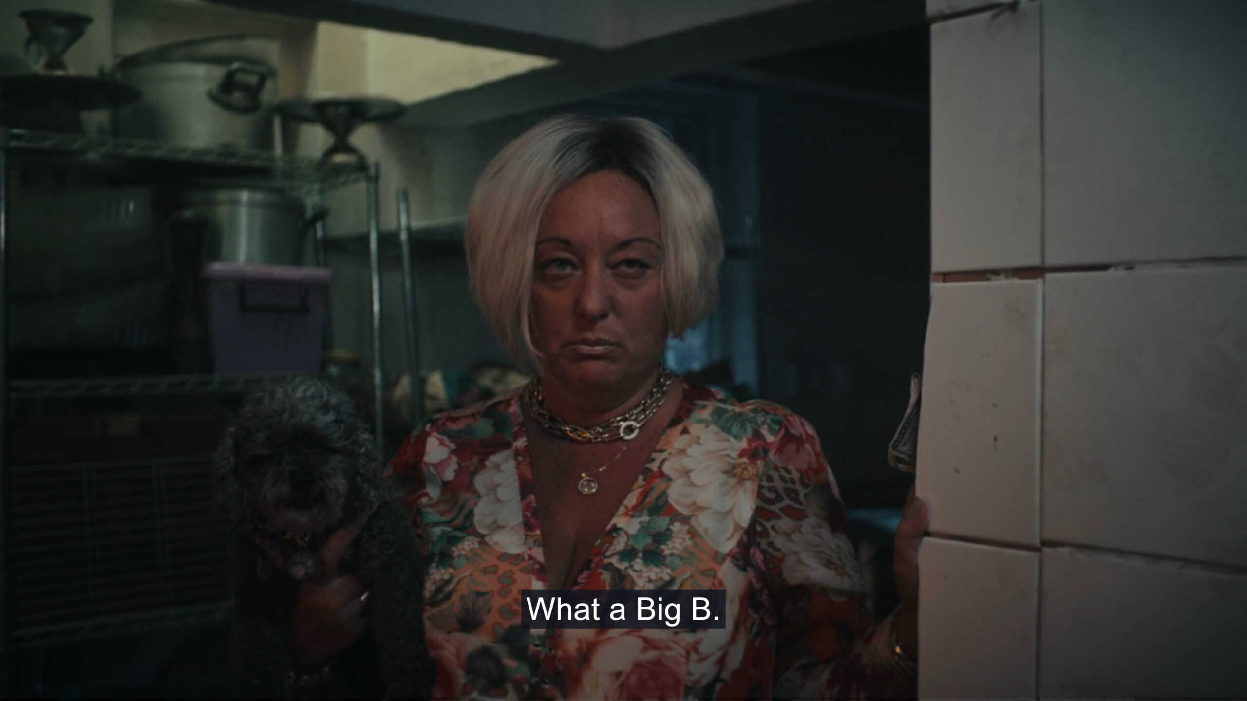 Susan (Robyn Scott) flirting with Benny – Takeout