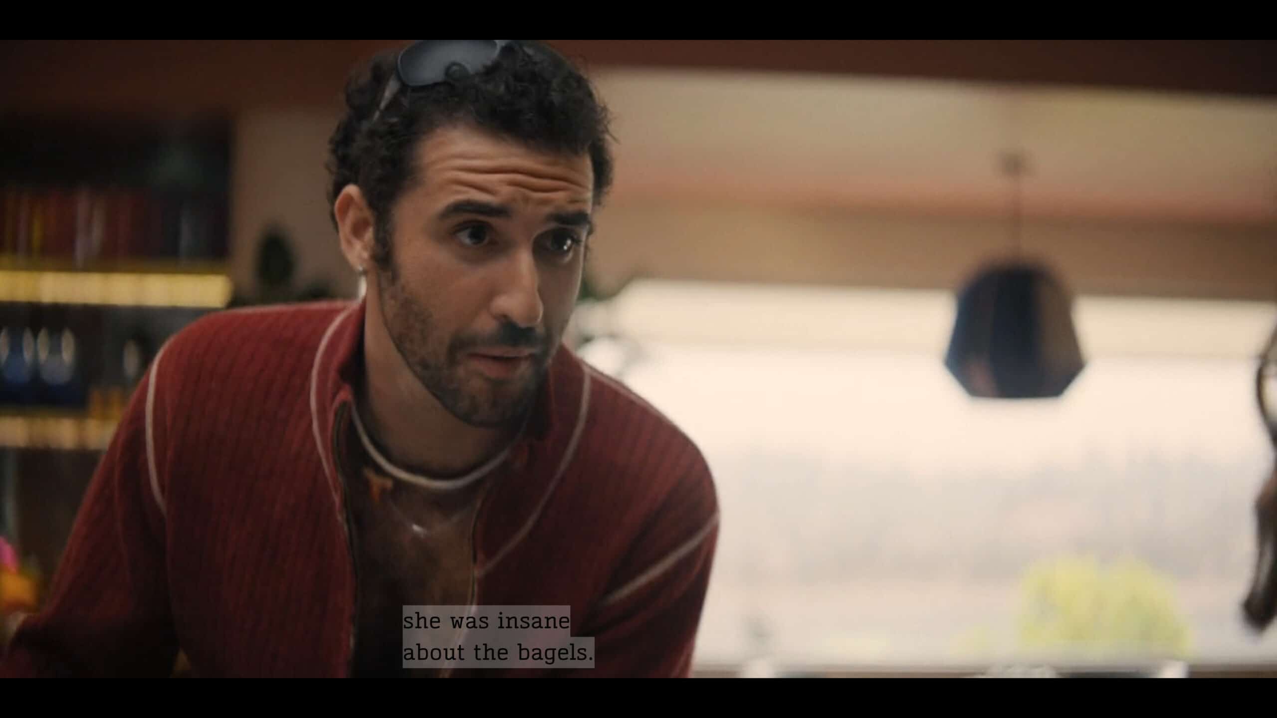 Charlie (Jordan Firstman) reacting to Talullah rejecting his bagels - I Love LA Season 1 Episode 1 