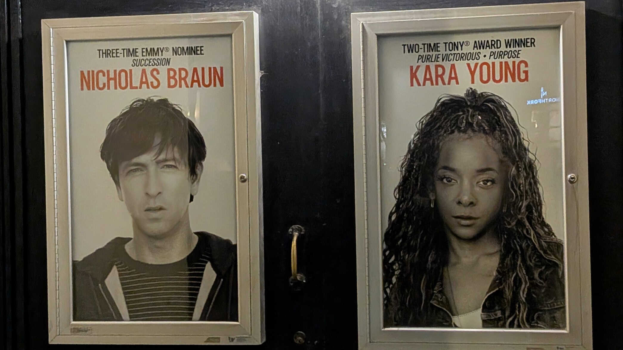 Doug (Nicholas Braun) and Kayleen (Kara Young) in advertisement for Gruesome Playground Injuries