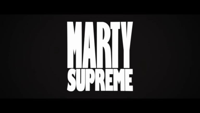 In big text, "Marty Supreme"